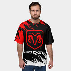 Футболка оверсайз мужская DODGE, цвет: 3D-принт — фото 2