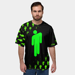 Футболка оверсайз мужская BILLIE EILISH БИЛЛИ АЙЛИШ, цвет: 3D-принт — фото 2