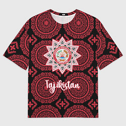 Футболка оверсайз мужская Таджикистан, цвет: 3D-принт