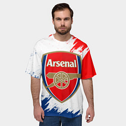 Футболка оверсайз мужская ARSENAL, цвет: 3D-принт — фото 2