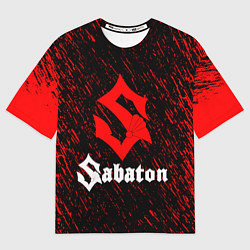 Футболка оверсайз мужская Sabaton, цвет: 3D-принт