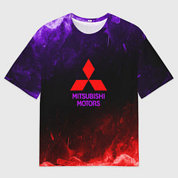 Футболка оверсайз мужская Mitsubishi, цвет: 3D-принт