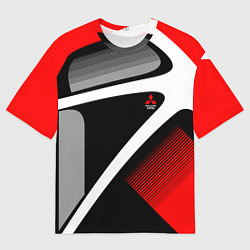Футболка оверсайз мужская Mitsubishi ФОРМА, цвет: 3D-принт