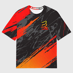 Мужская футболка оверсайз Форма для мотокросса FOX