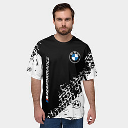 Футболка оверсайз мужская BMW БМВ, цвет: 3D-принт — фото 2