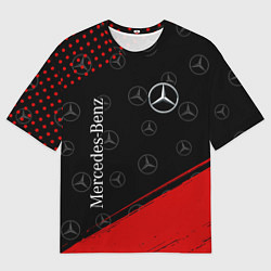 Футболка оверсайз мужская MERCEDES МЕРСЕДЕС, цвет: 3D-принт