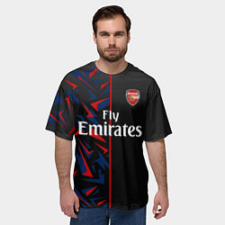 Футболка оверсайз мужская ARSENAL UNIFORM 2020, цвет: 3D-принт — фото 2