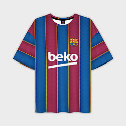 Футболка оверсайз мужская FC Barcelona 2021, цвет: 3D-принт