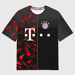Футболка оверсайз мужская FC Bayern Munchen Форма, цвет: 3D-принт