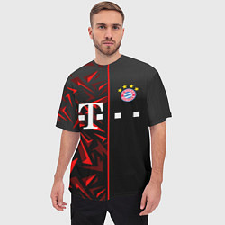 Футболка оверсайз мужская FC Bayern Munchen Форма, цвет: 3D-принт — фото 2