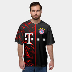 Футболка оверсайз мужская FC Bayern Munchen Форма, цвет: 3D-принт — фото 2