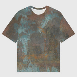 Футболка оверсайз мужская Rusty Metal, цвет: 3D-принт