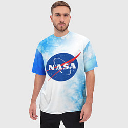 Футболка оверсайз мужская NASA НАСА, цвет: 3D-принт — фото 2