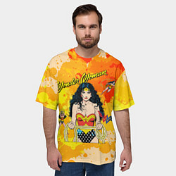 Футболка оверсайз мужская Принцесса амазонок Диана, цвет: 3D-принт — фото 2