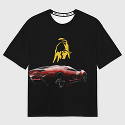Футболка оверсайз мужская Lamborghini - motorsport, цвет: 3D-принт