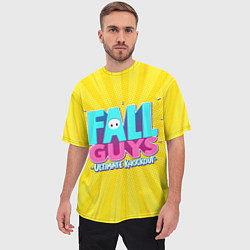 Футболка оверсайз мужская Fall Guys, цвет: 3D-принт — фото 2