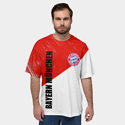 Футболка оверсайз мужская Бавария, цвет: 3D-принт — фото 2