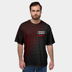 Футболка оверсайз мужская AUDI АУДИ, цвет: 3D-принт — фото 2