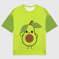 Футболка оверсайз мужская Авокадо, цвет: 3D-принт