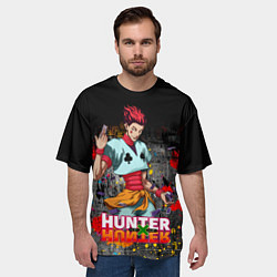 Футболка оверсайз мужская Хисока Hunter x Hunter, цвет: 3D-принт — фото 2