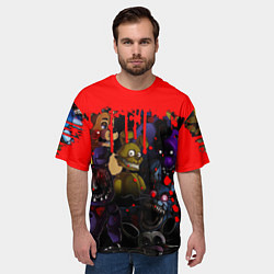 Футболка оверсайз мужская Five Nights At Freddys, цвет: 3D-принт — фото 2