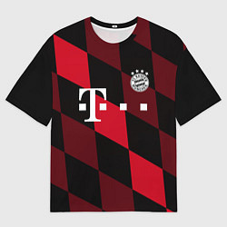 Футболка оверсайз мужская ФК Бавария Мюнхен, цвет: 3D-принт