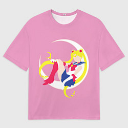 Мужская футболка оверсайз Сейлор мун