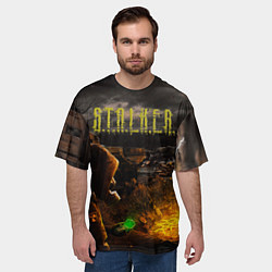 Футболка оверсайз мужская Stalker 2, цвет: 3D-принт — фото 2
