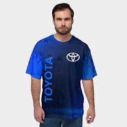 Футболка оверсайз мужская TOYOTA ТОЙОТА, цвет: 3D-принт — фото 2