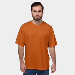 Футболка оверсайз мужская Радуга v6 - оранжевый, цвет: 3D-принт — фото 2