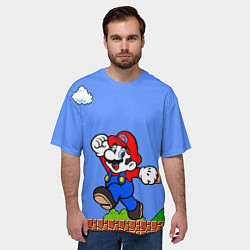 Футболка оверсайз мужская Mario, цвет: 3D-принт — фото 2