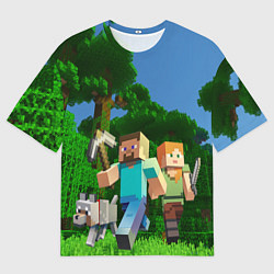 Мужская футболка оверсайз Minecraft