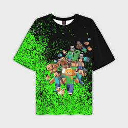 Футболка оверсайз мужская Minecraft, цвет: 3D-принт