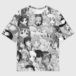 Футболка оверсайз мужская АНИМЕ ONE, цвет: 3D-принт