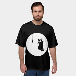 Футболка оверсайз мужская Ночная охота, цвет: 3D-принт — фото 2