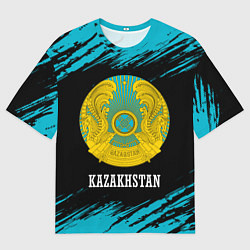 Футболка оверсайз мужская KAZAKHSTAN КАЗАХСТАН, цвет: 3D-принт