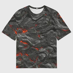 Футболка оверсайз мужская Застывшая лава, цвет: 3D-принт
