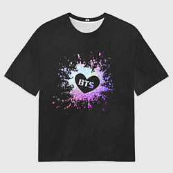 Футболка оверсайз мужская BTS, цвет: 3D-принт