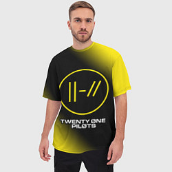 Футболка оверсайз мужская TWENTY ONE PILOTS 21 PILOTS, цвет: 3D-принт — фото 2