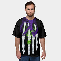 Футболка оверсайз мужская Нежить Чернокнижник, цвет: 3D-принт — фото 2