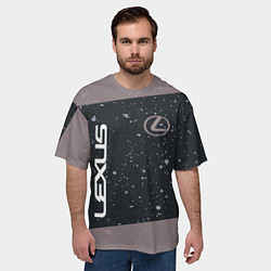 Футболка оверсайз мужская LEXUS ЛЕКСУС, цвет: 3D-принт — фото 2