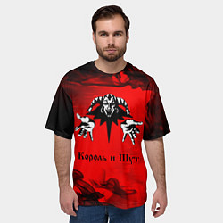 Футболка оверсайз мужская КОРОЛЬ И ШУТ, цвет: 3D-принт — фото 2
