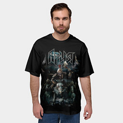 Футболка оверсайз мужская АРИЯ, цвет: 3D-принт — фото 2