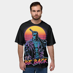 Футболка оверсайз мужская I WILL BE BACK TERMINATOR, цвет: 3D-принт — фото 2