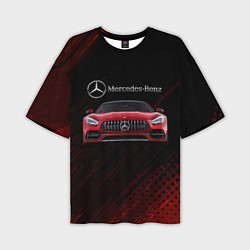 Футболка оверсайз мужская Mercedes Benz AMG, цвет: 3D-принт