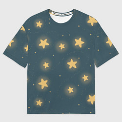 Мужская футболка оверсайз Звезды
