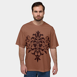 Футболка оверсайз мужская Симметричный узор, цвет: 3D-принт — фото 2