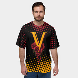 Футболка оверсайз мужская CYBERPUNK 2077 VALENTINO, цвет: 3D-принт — фото 2