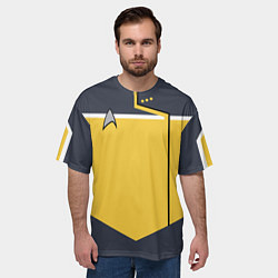 Футболка оверсайз мужская Звездный костюм № 2 Z, цвет: 3D-принт — фото 2