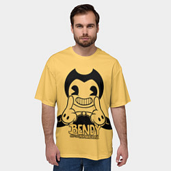 Футболка оверсайз мужская Bendy And The Ink Machine, цвет: 3D-принт — фото 2